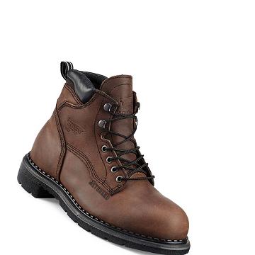 Red Wing SuperSole® 6-inch Safety Toe Metguard Men's Waterproof Boots Coffee | ZA 382XYU